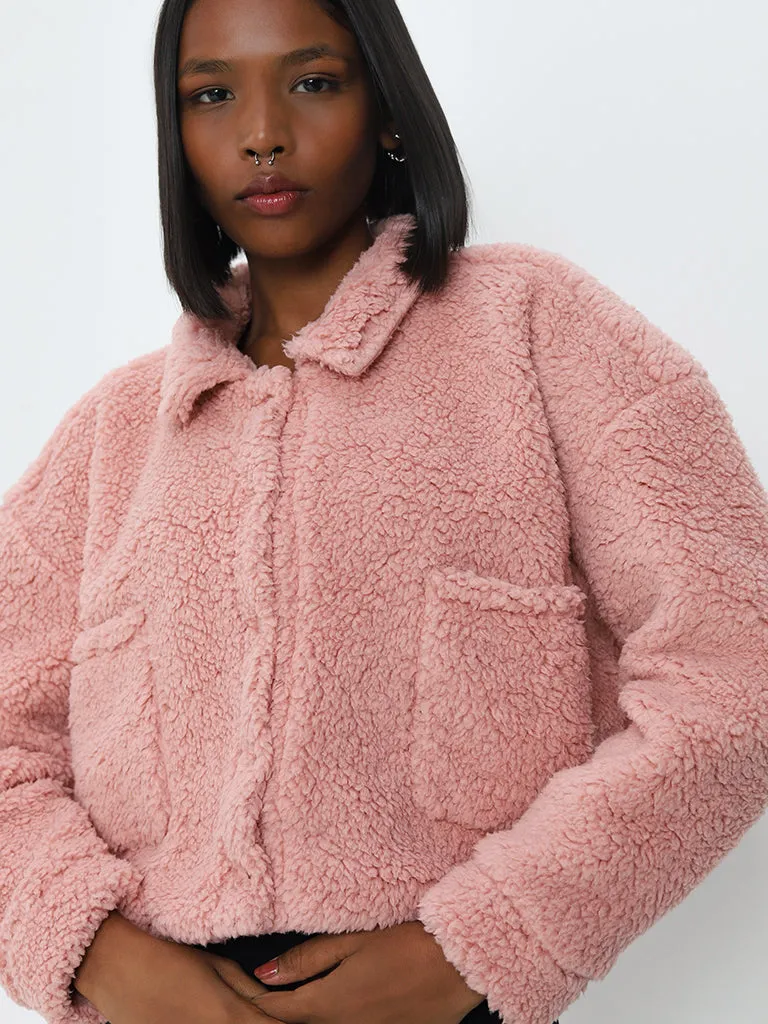 Nuon Dusty Pink Fleece Jacket