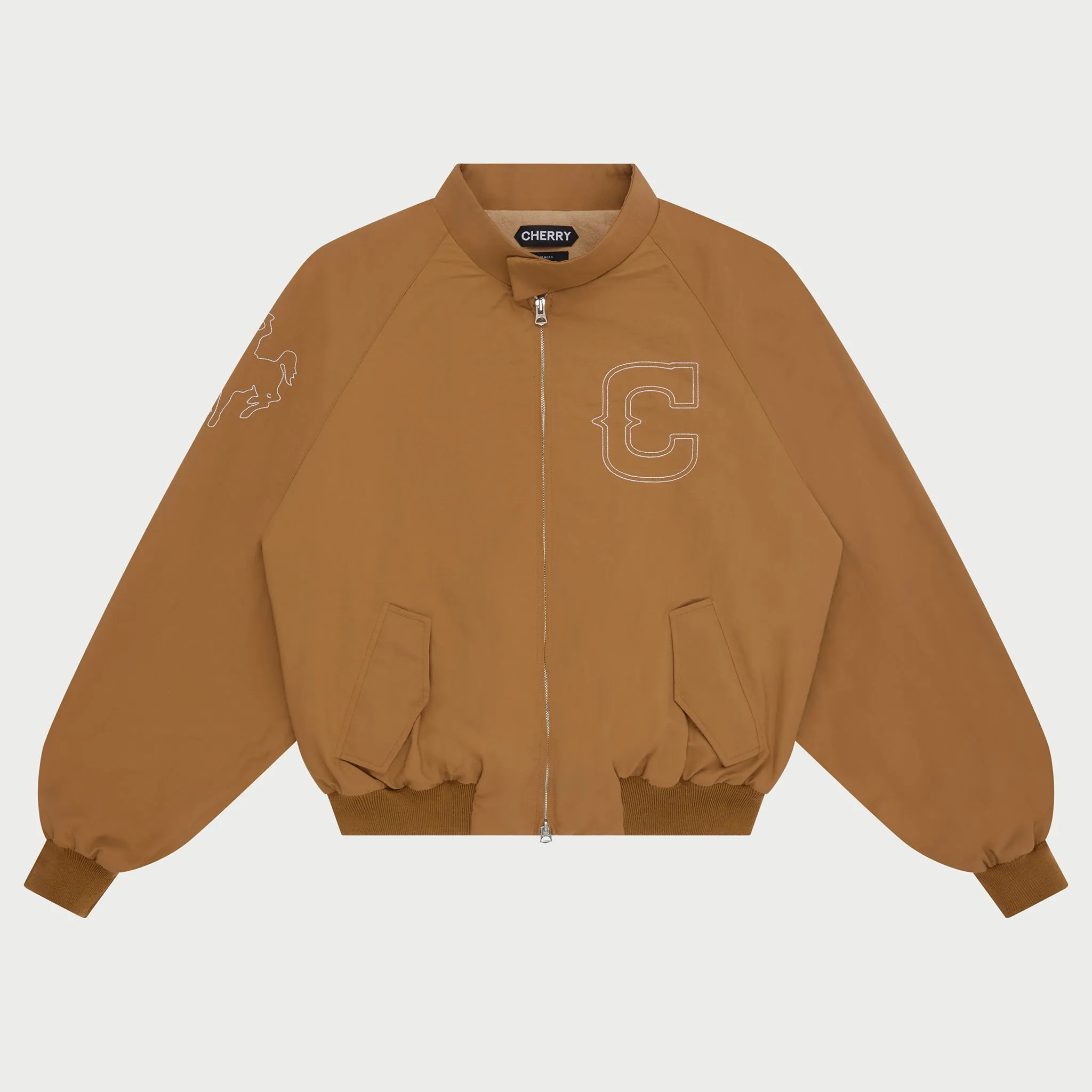 Nylon Championship Jacket (Camel)