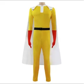 One Punch Man Caped Baldy Saitama Cosplay Costume