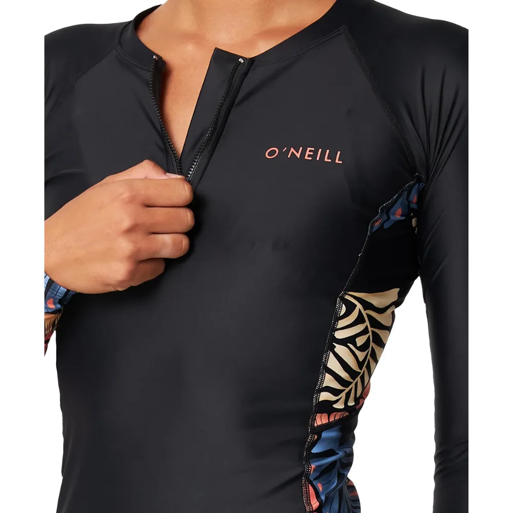 O'Neill Women's Bahia 1/4 Zip Long Sleeve Rash Vest