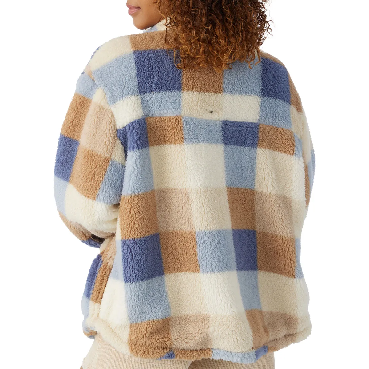 O'Neill Women's Heath Plaid High Pile Fleece Jacket