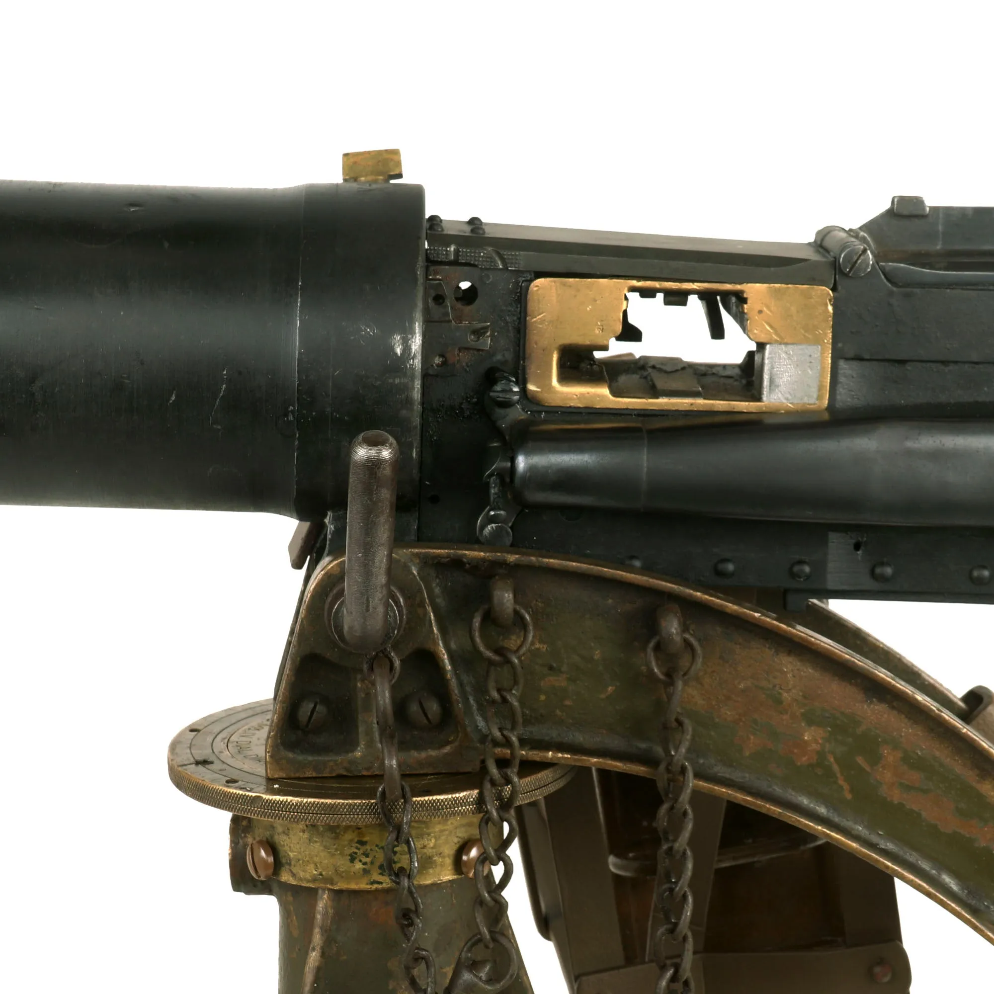 Original British WWII Vickers Display Medium Machine Gun Serial V4600 with Tripod & Accessories