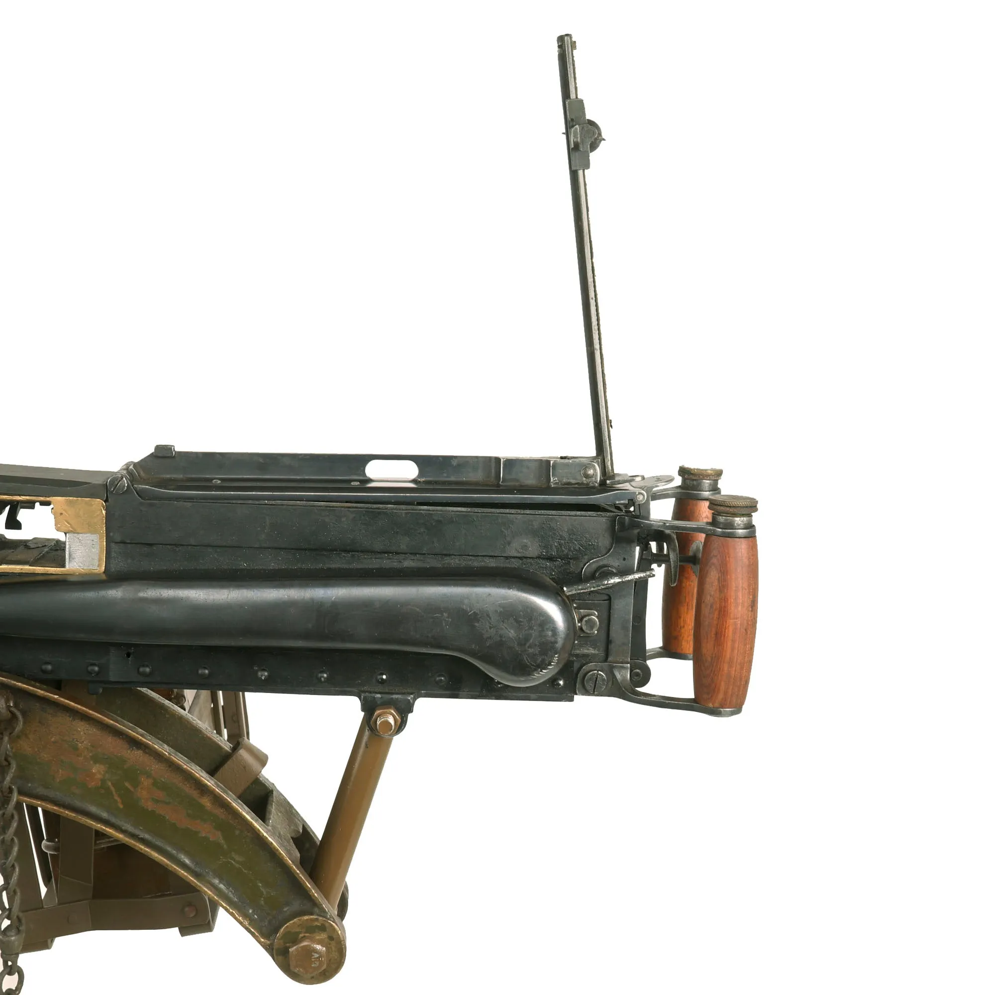 Original British WWII Vickers Display Medium Machine Gun Serial V4600 with Tripod & Accessories