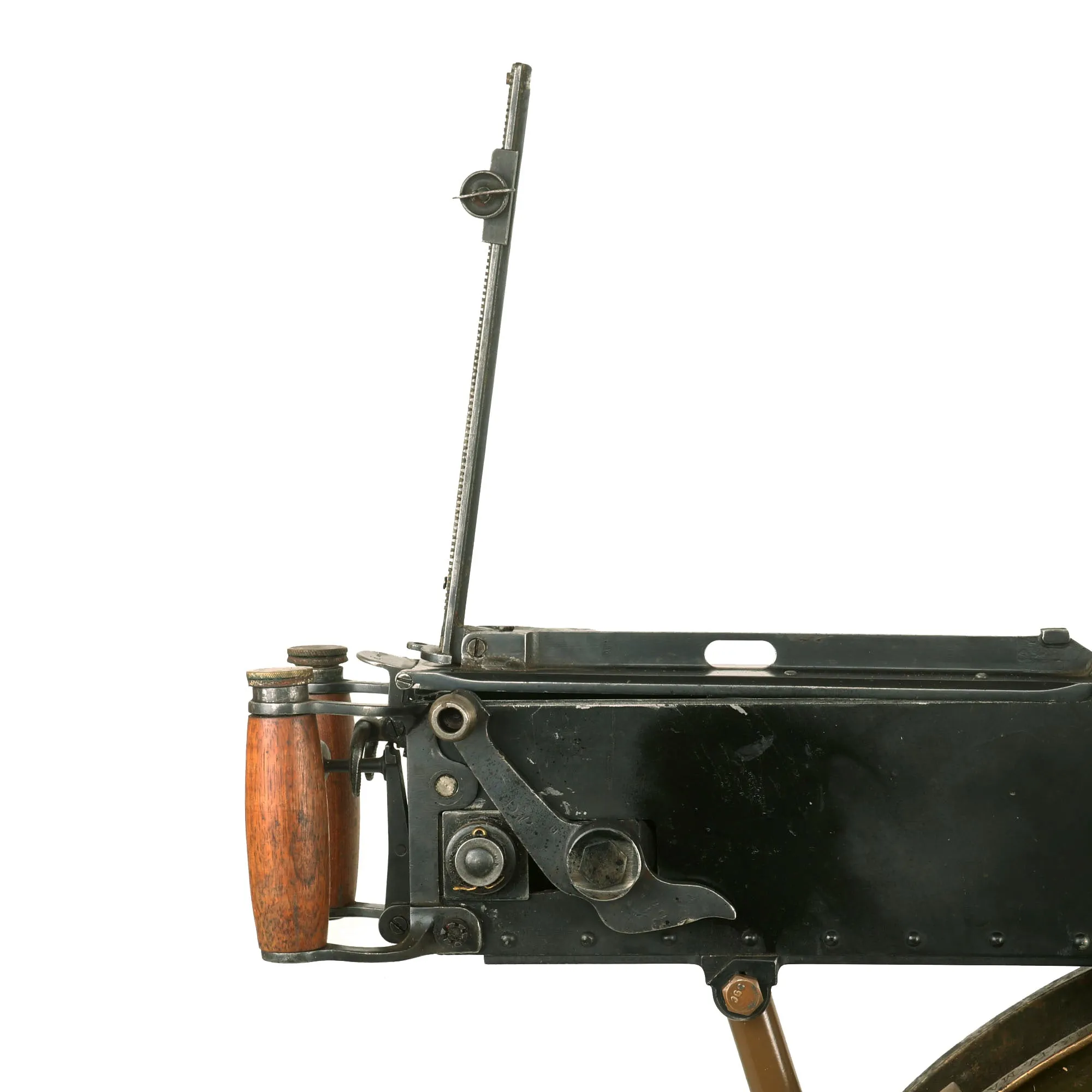 Original British WWII Vickers Display Medium Machine Gun Serial V4600 with Tripod & Accessories