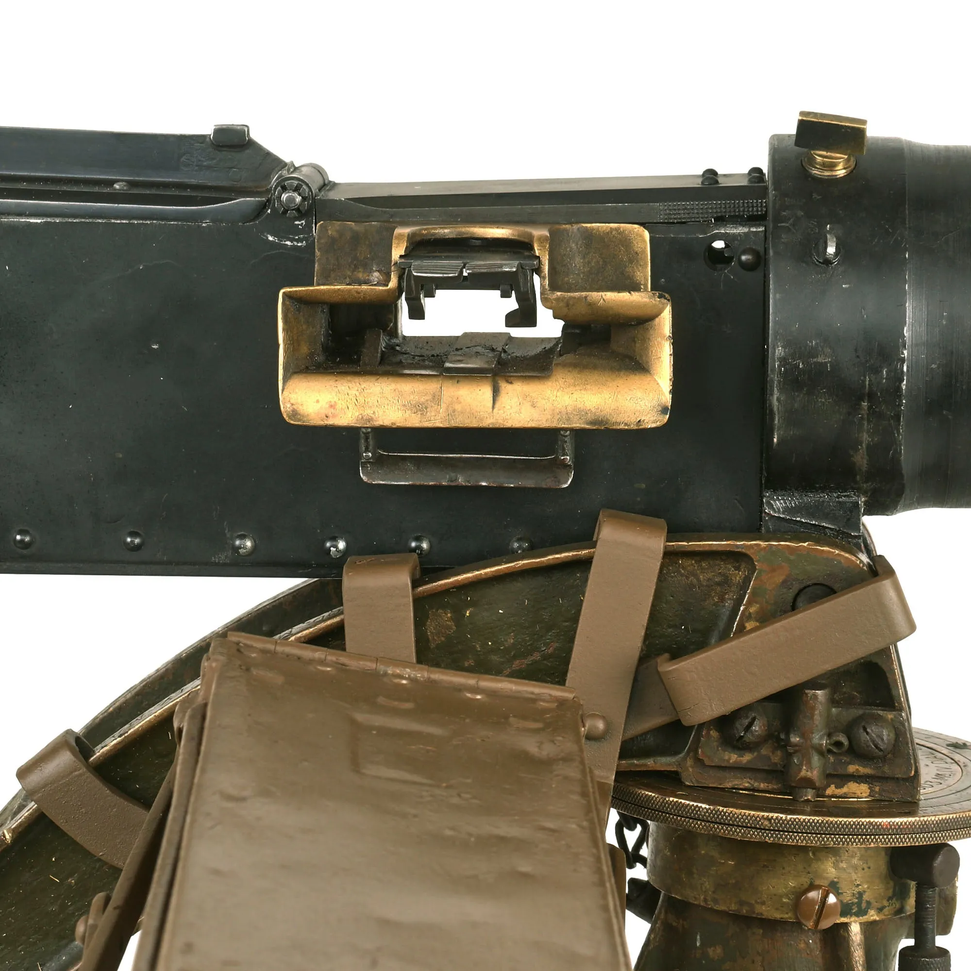 Original British WWII Vickers Display Medium Machine Gun Serial V4600 with Tripod & Accessories