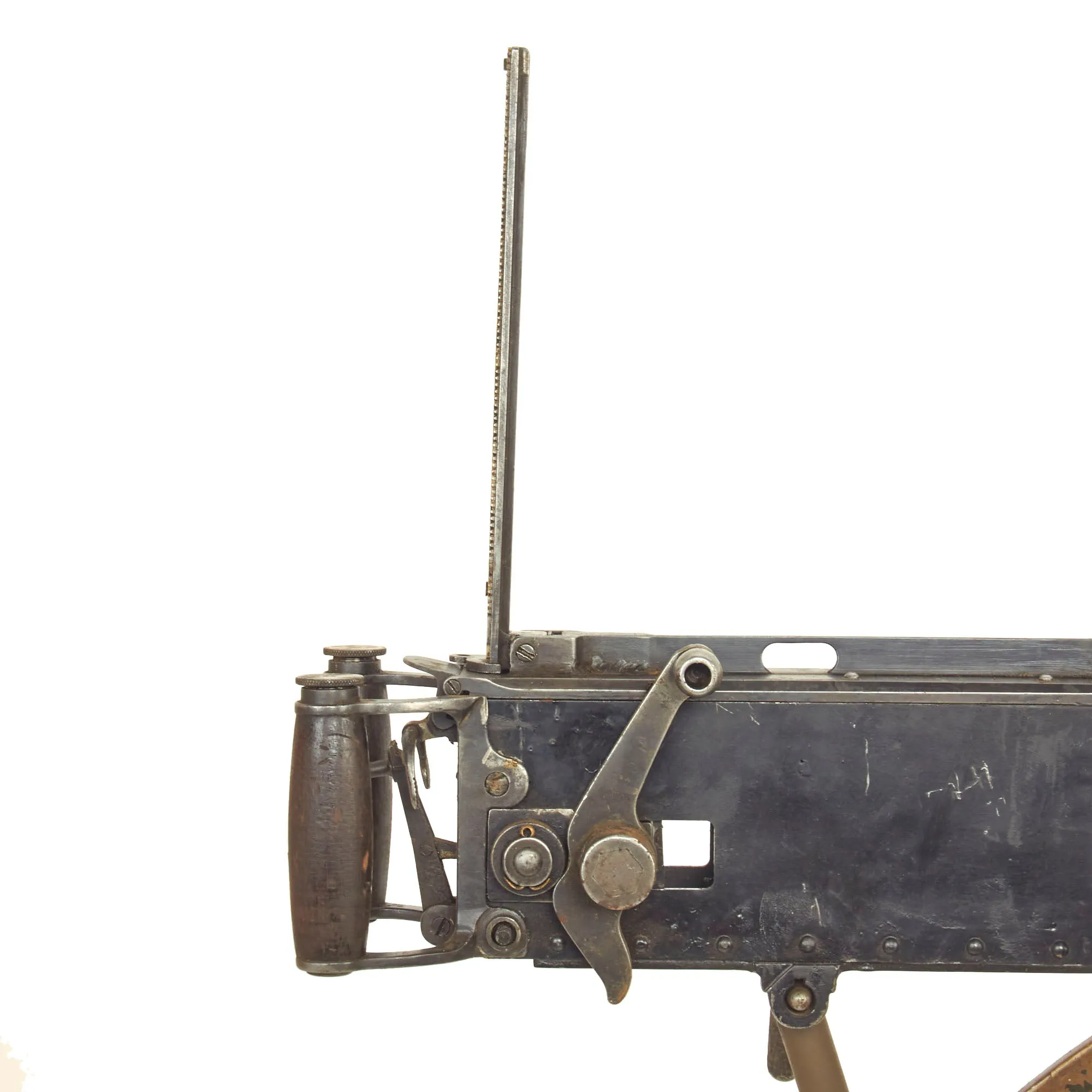 Original British WWII Vickers Display Medium Machine Gun with 1930 Dated Portuguese Tripod & Accessories