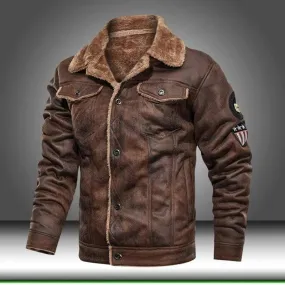 Outdoor Biker Faux Fur Jacket