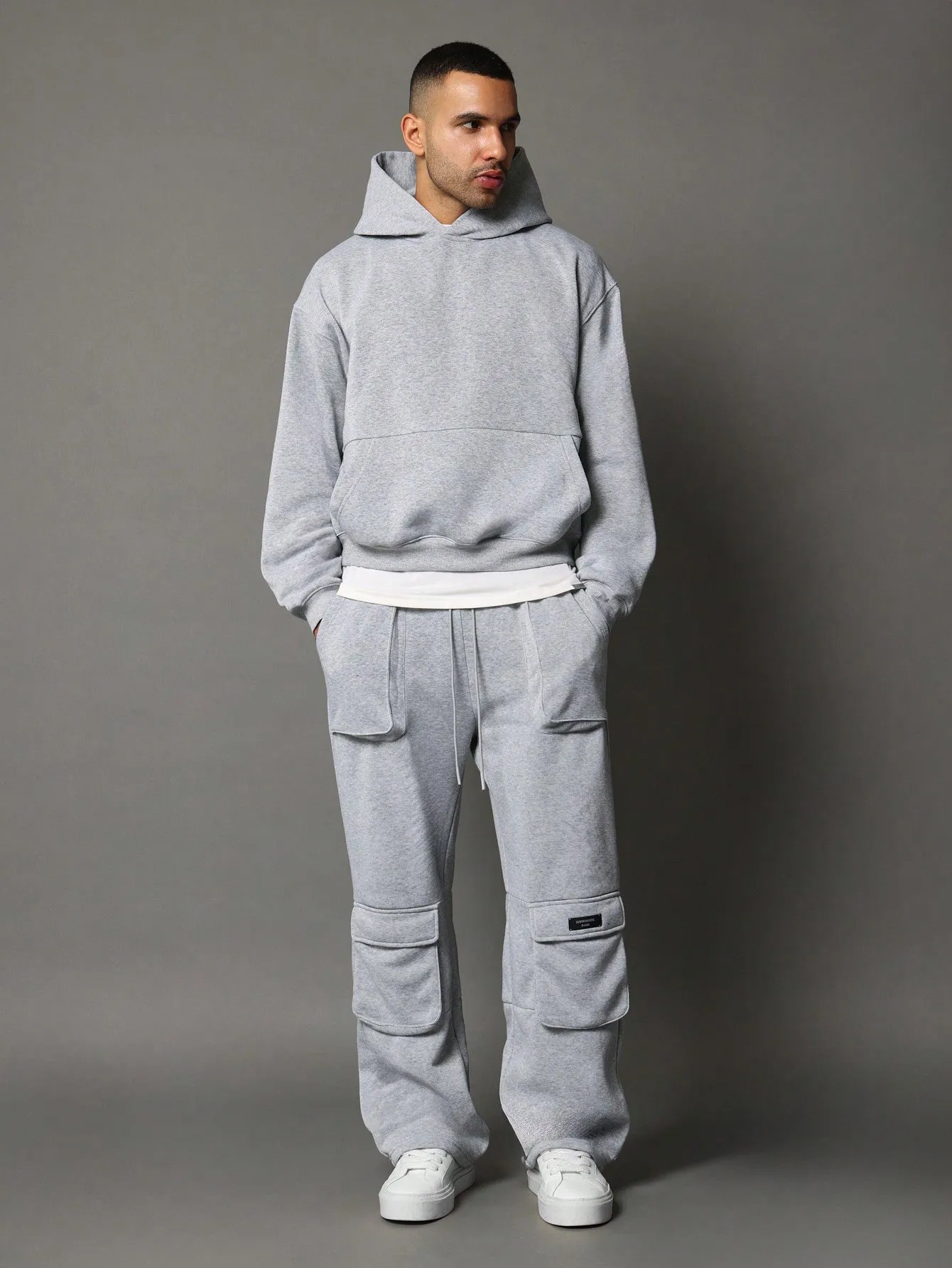 Overhead Regular Fit Hoodie And Loose Fit Cargo Sweatpants 2 Piece Set