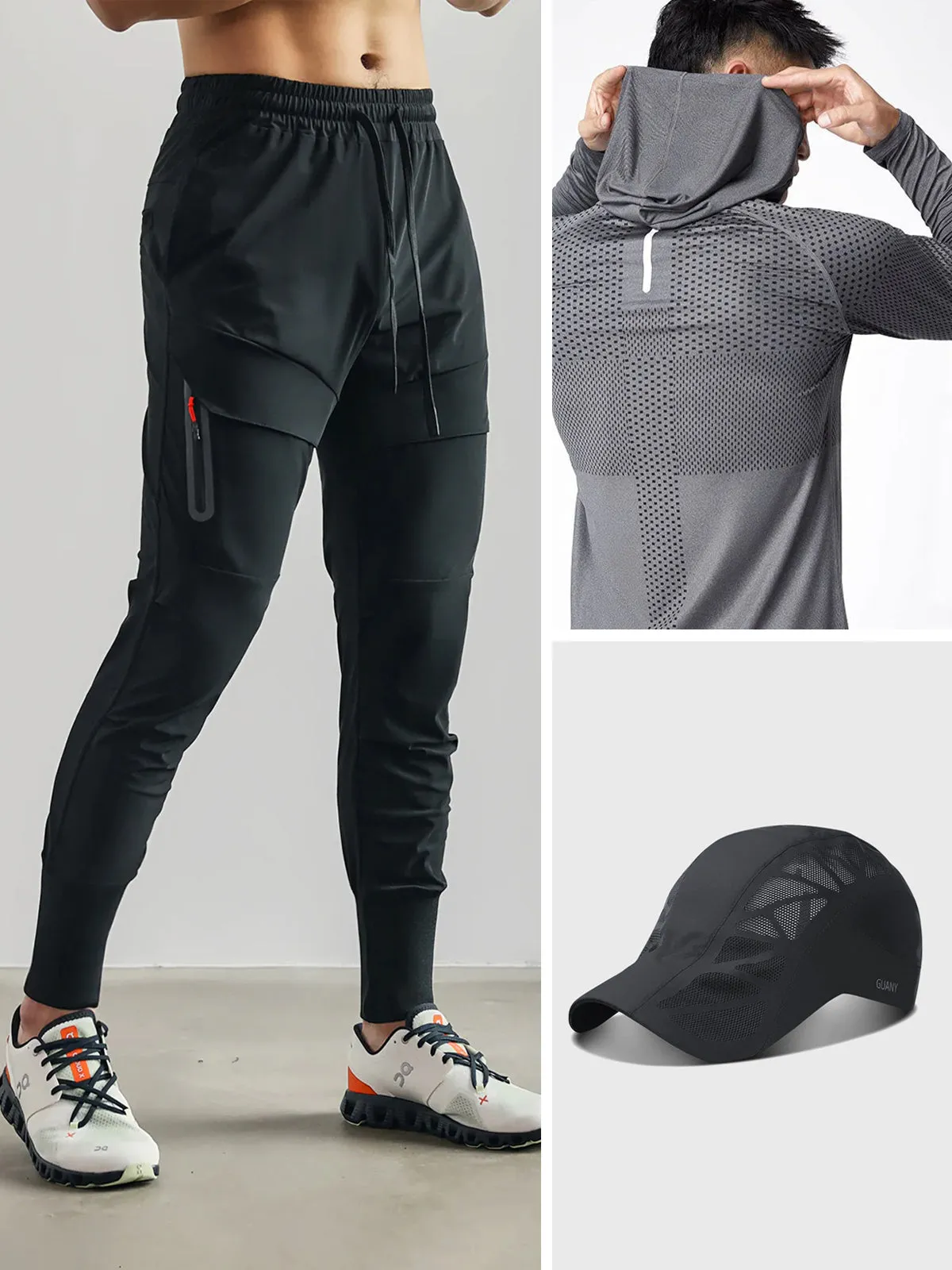 Performance Bestseller Look Hoodie Cap Jogger 3 Pcs