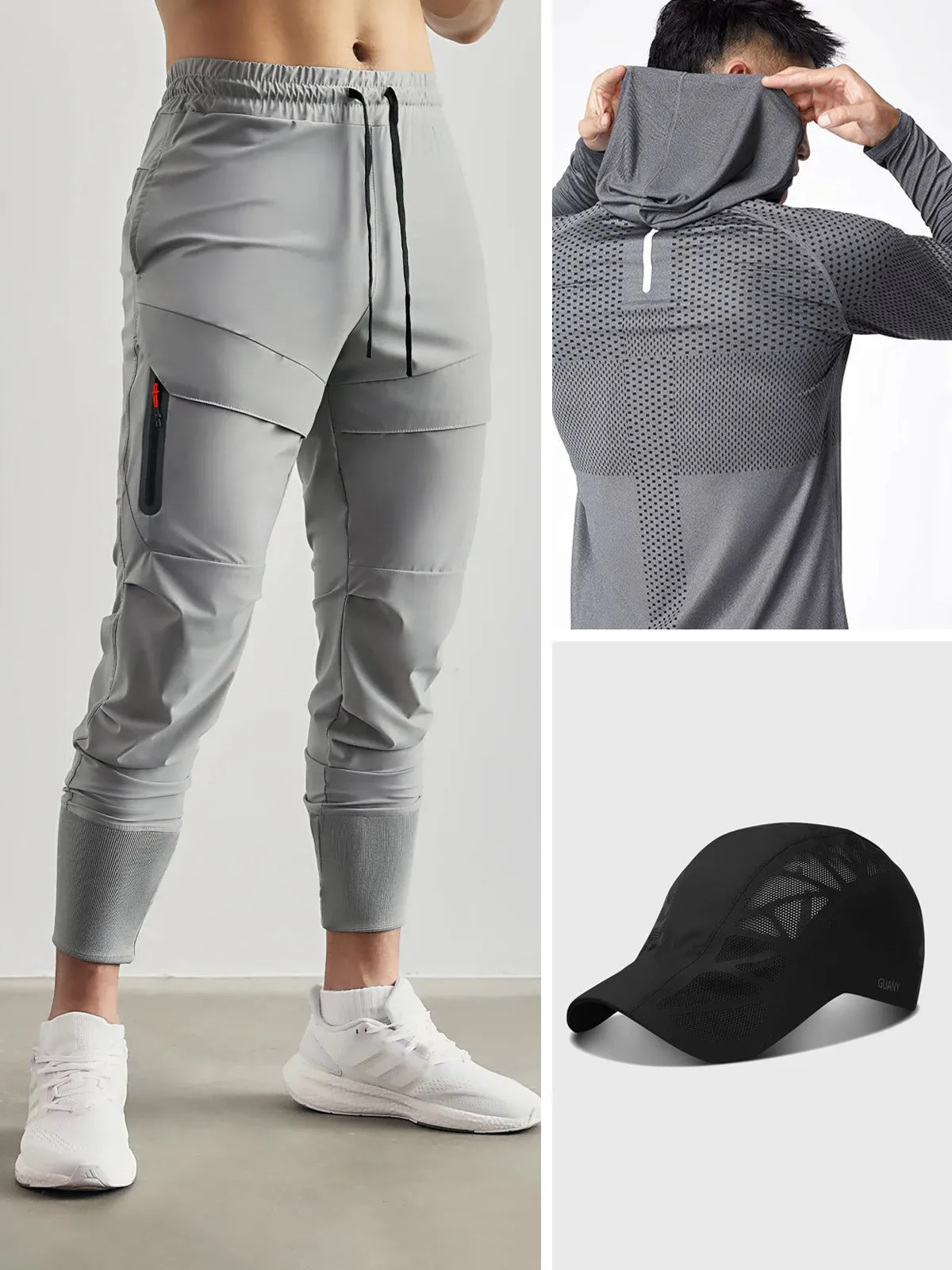 Performance Bestseller Look Hoodie Cap Jogger 3 Pcs