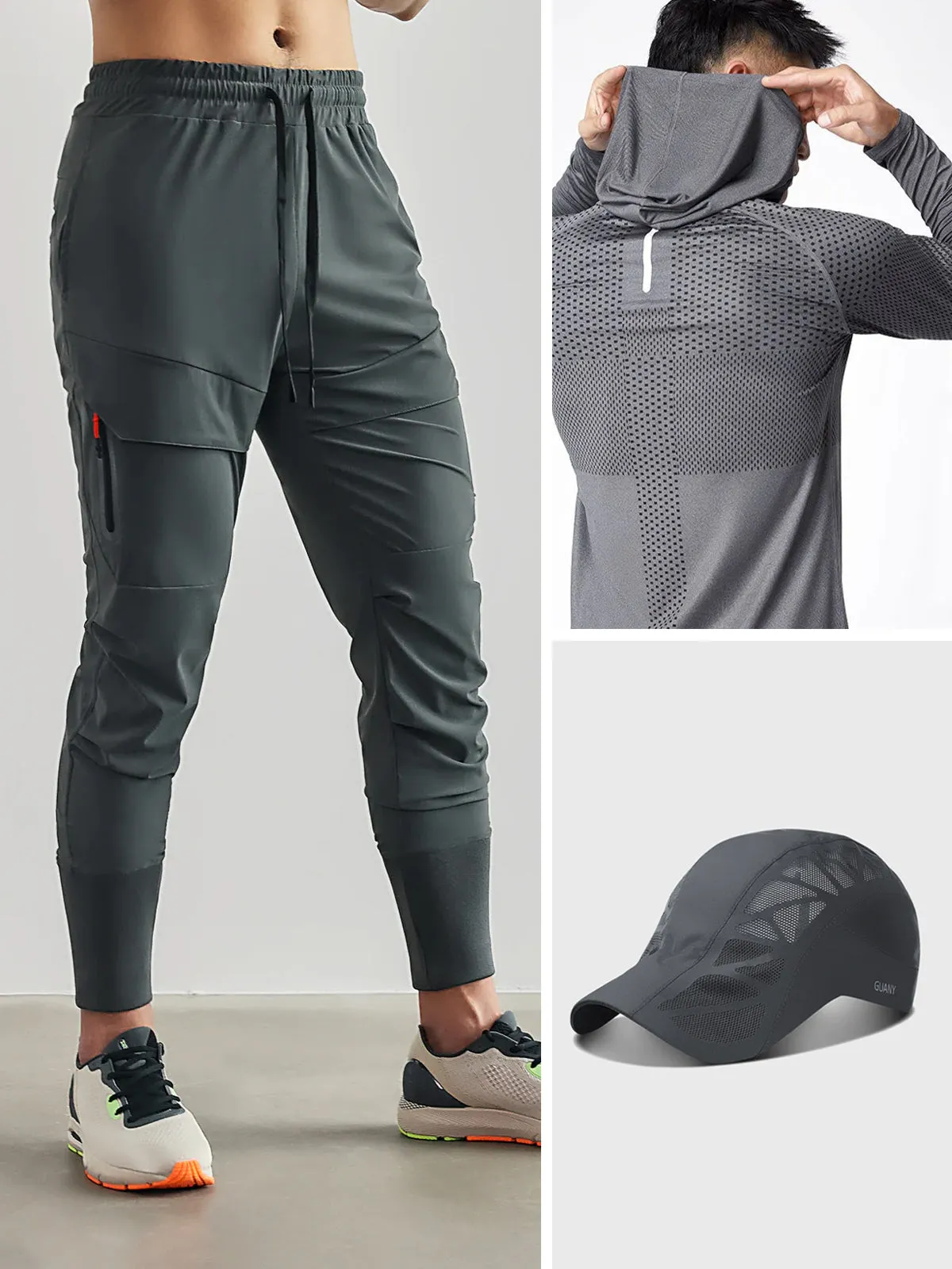 Performance Bestseller Look Hoodie Cap Jogger 3 Pcs