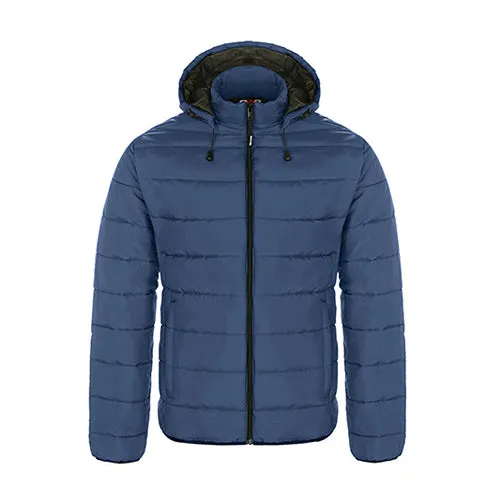 Puffy jacket with detachable hood