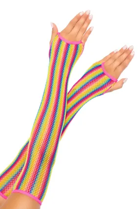 Rainbow Net Arm Warmers