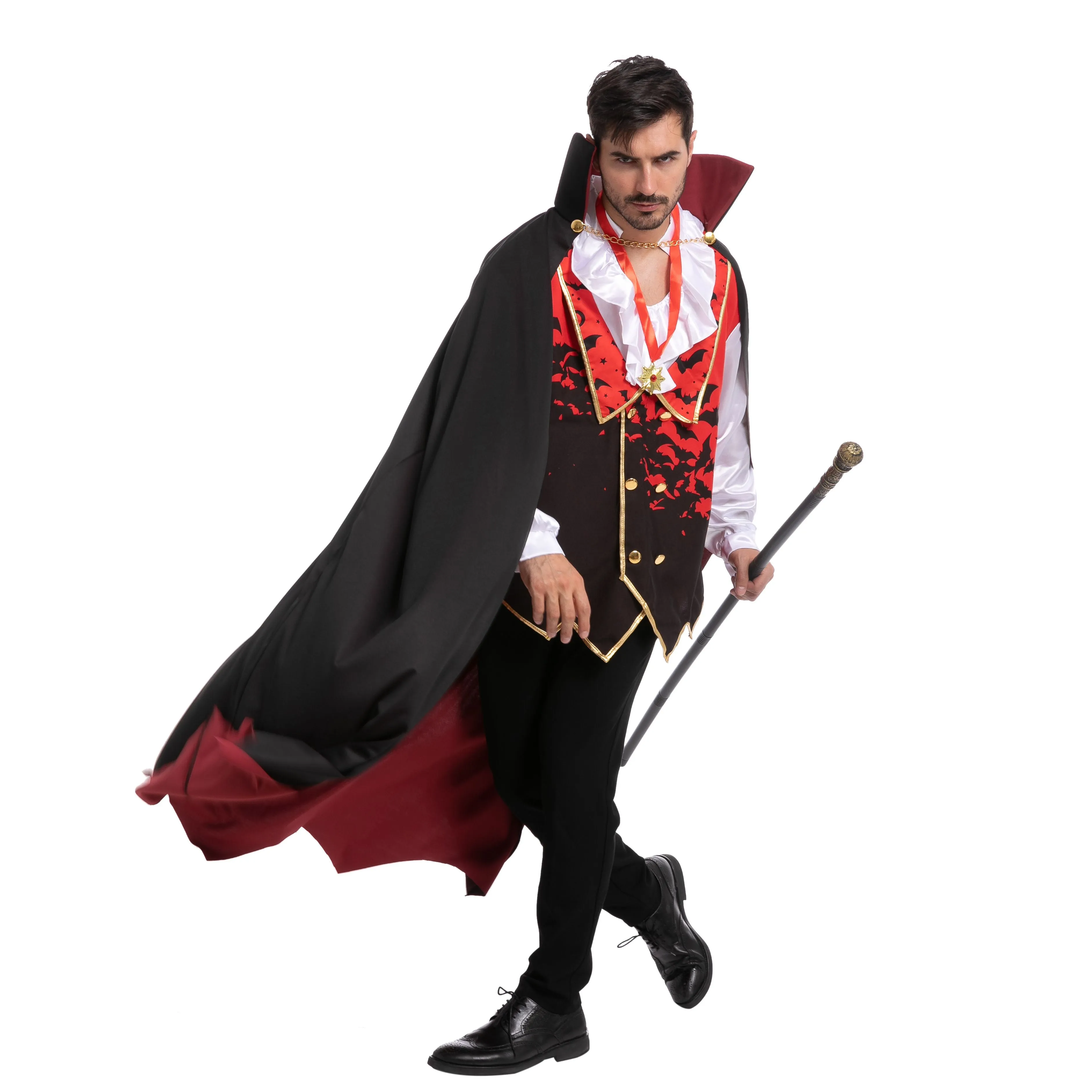 Red Vampire Costume Cosplay - Adult