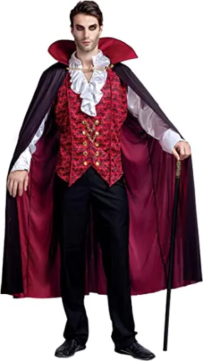 Renaissance Medieval Scary Vampire Cosplay Costume for Men - Adult