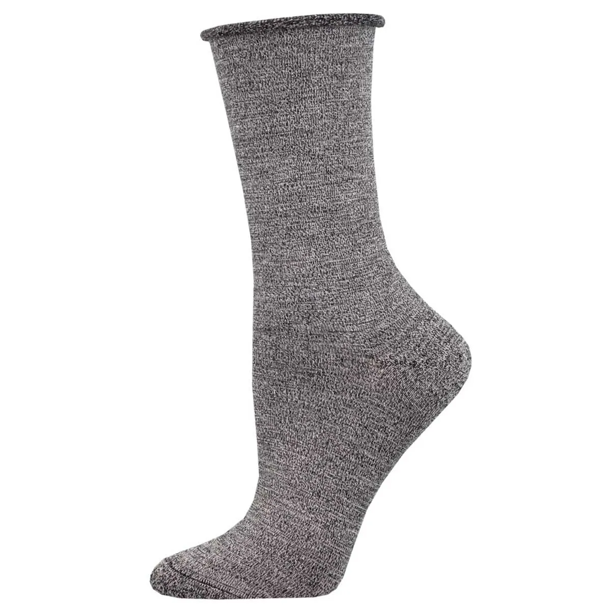 Roll Top Bamboo (Asst. Colors) Women's Crew Socks