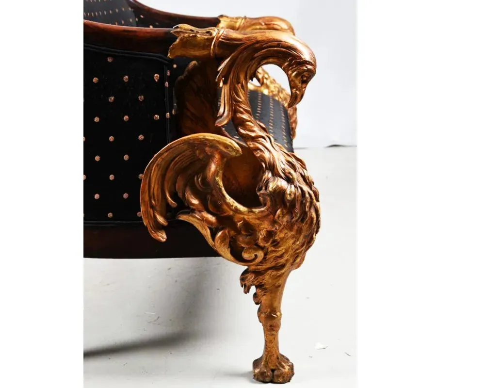 Royal Golden Bird Handcrafted Armchair