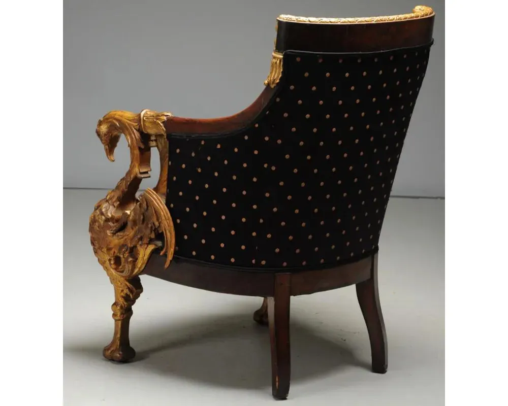 Royal Golden Bird Handcrafted Armchair