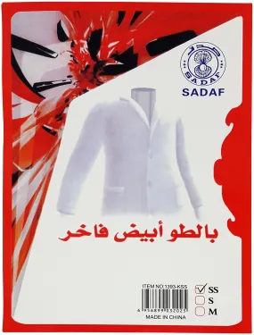 SADAF WHITE COAT KID SS PVC BOX. PD-98