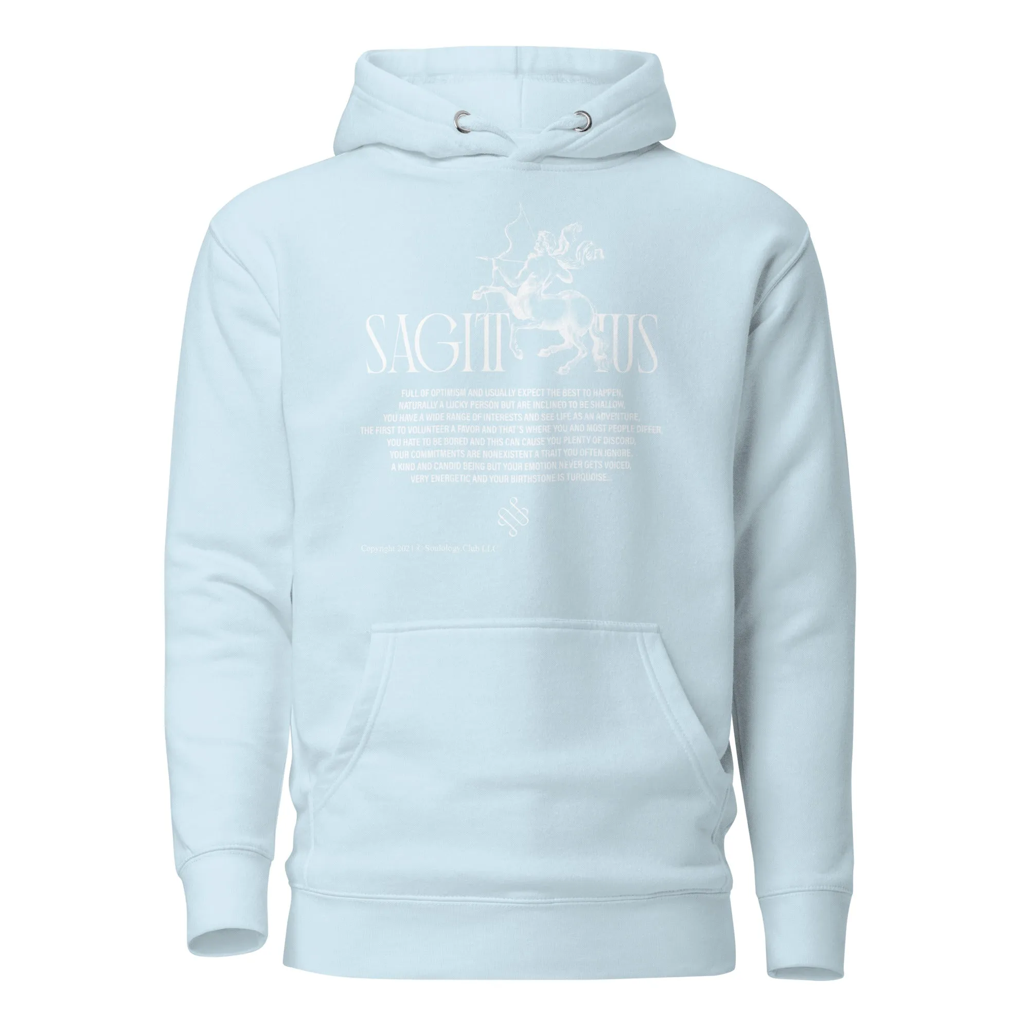 Sagittarius Unisex Zodiac Poetry Hoodie