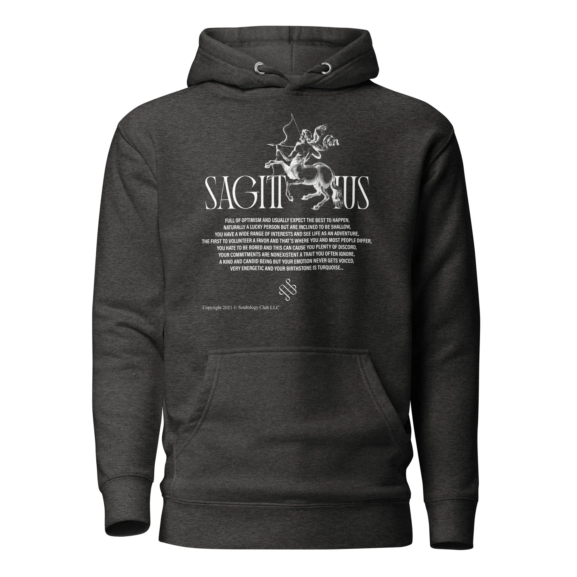 Sagittarius Unisex Zodiac Poetry Hoodie