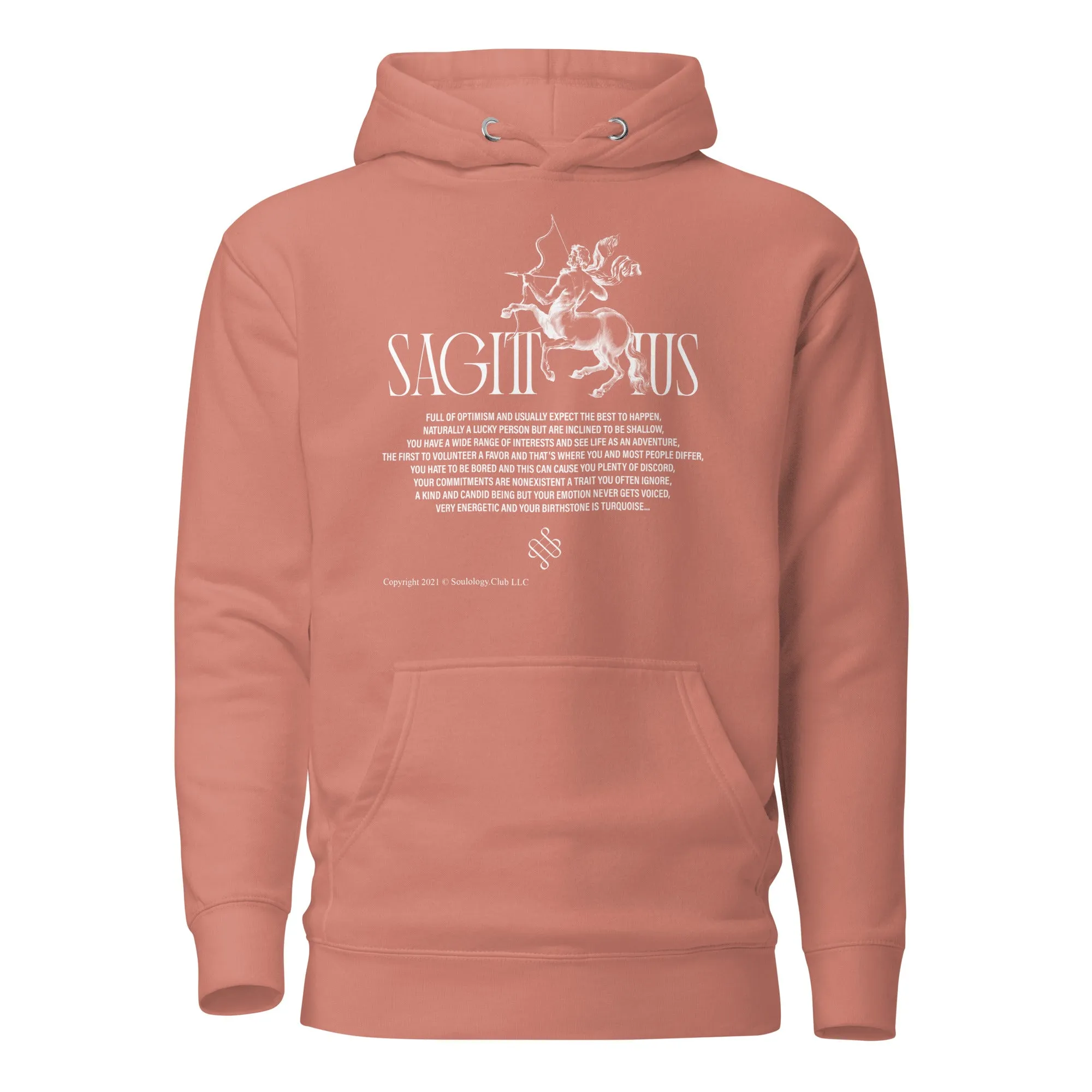 Sagittarius Unisex Zodiac Poetry Hoodie