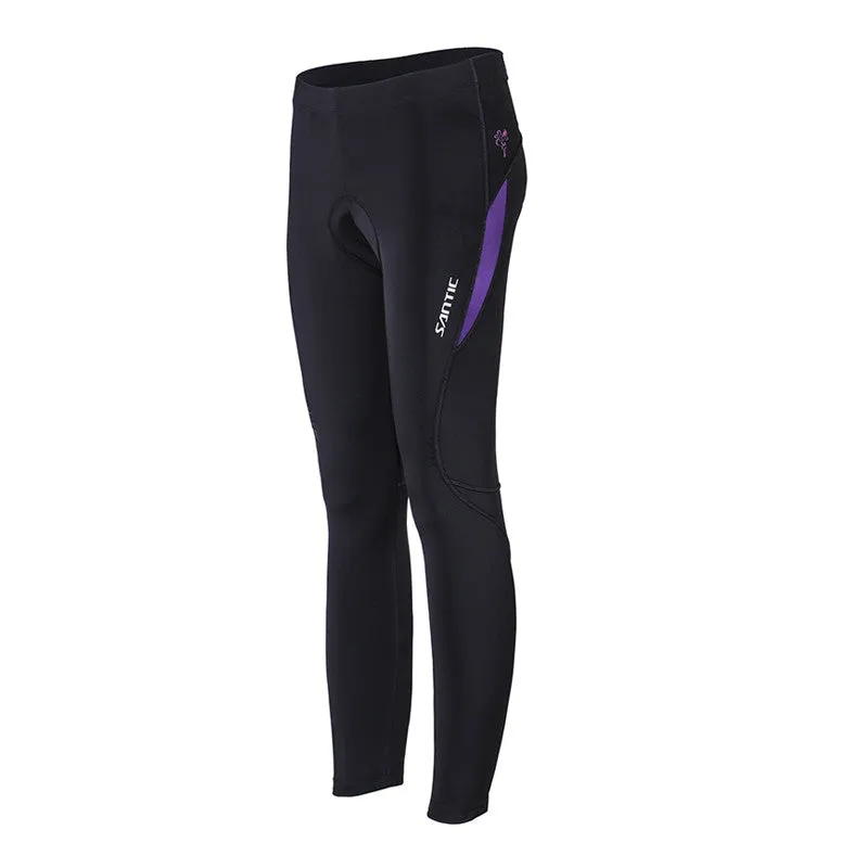 Santic Parni Purple Women Padded Cycling Pants