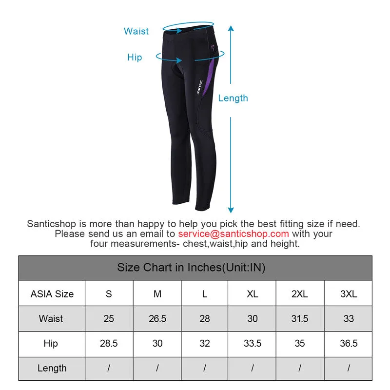 Santic Parni Purple Women Padded Cycling Pants