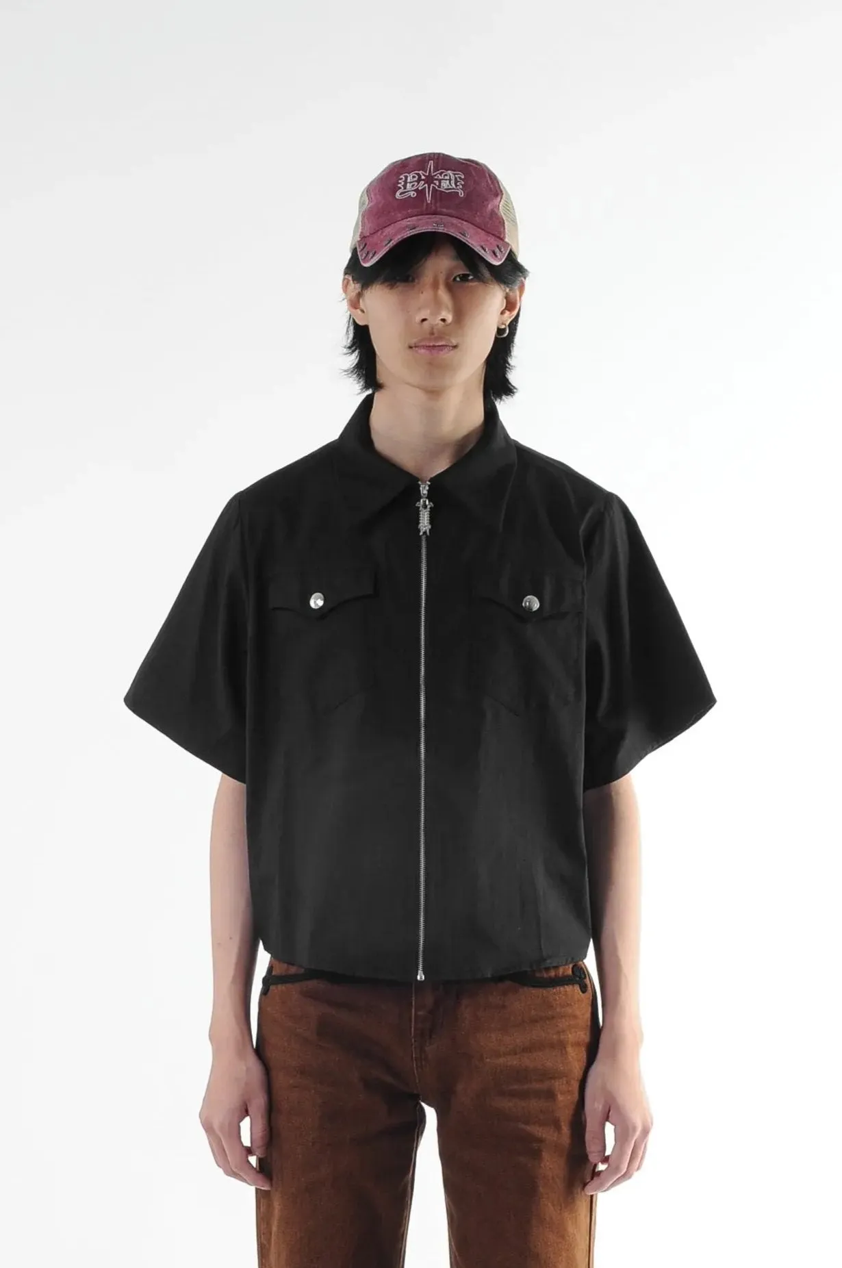 SIGNATURE ZIP S/S SHIRT