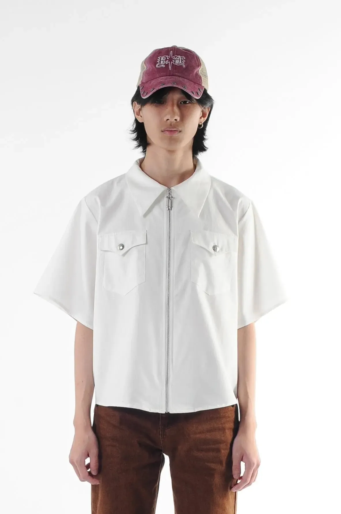 SIGNATURE ZIP S/S SHIRT