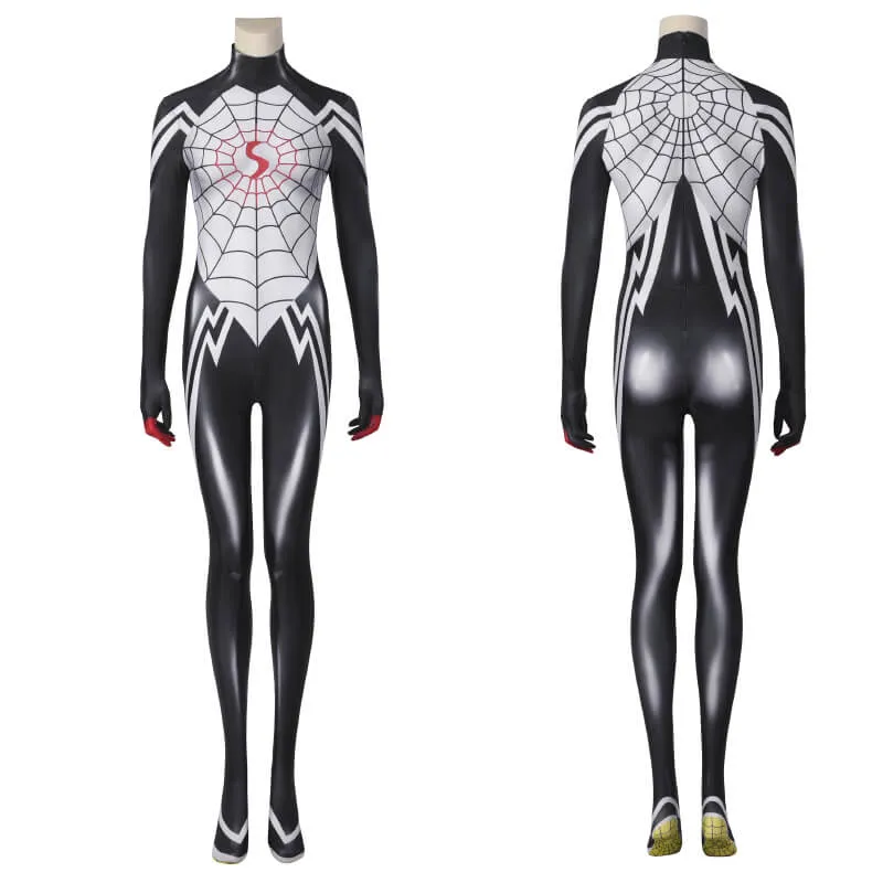 Silk Cindy Moon Bodysuit Spider-Woman Cosplay Suit 3D Print Bodysuit Becostume