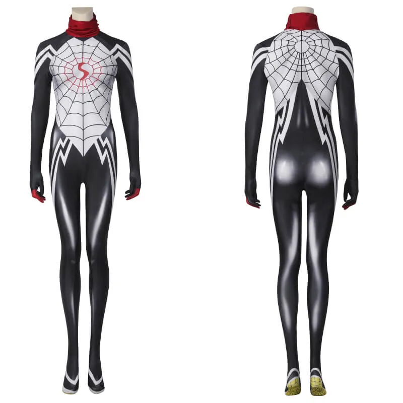 Silk Cindy Moon Bodysuit Spider-Woman Cosplay Suit 3D Print Bodysuit Becostume