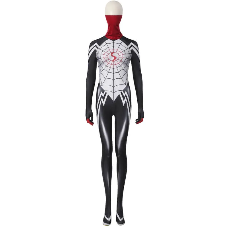 Silk Cindy Moon Bodysuit Spider-Woman Cosplay Suit 3D Print Bodysuit Becostume