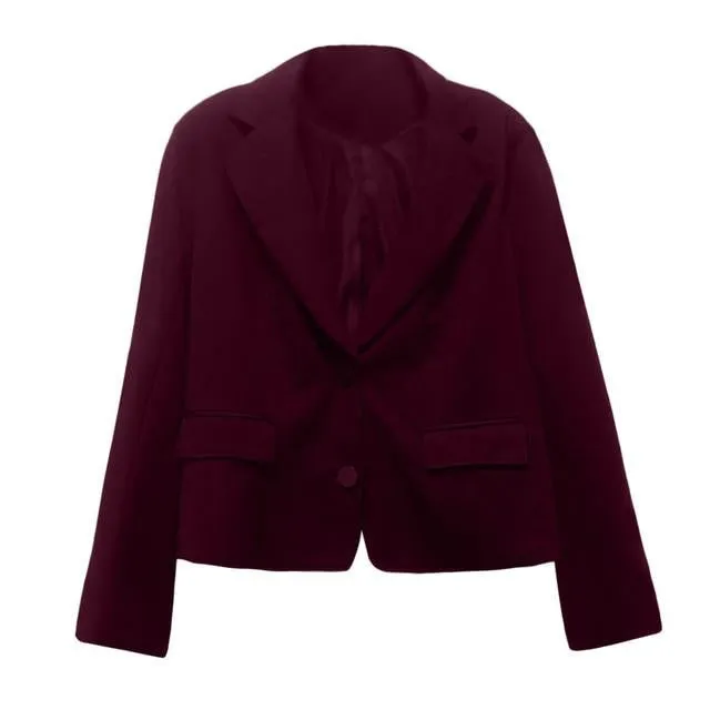 Single-Breasted Small Suit Female blazer