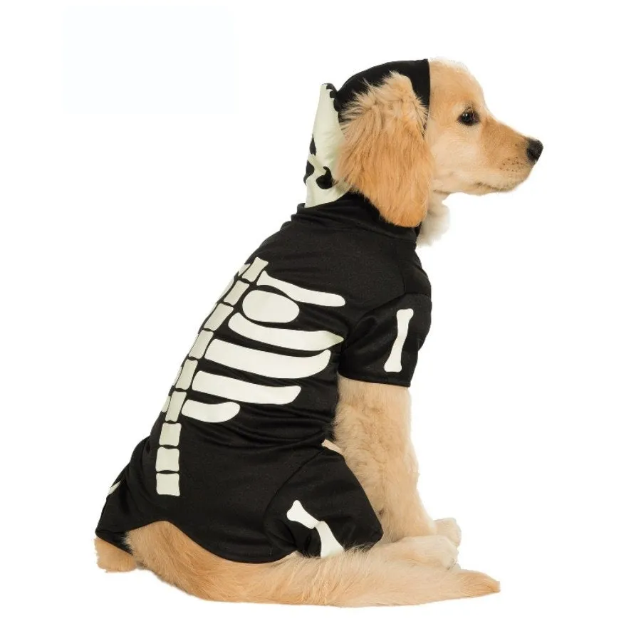 Skeleton Glow In The Dark Pet Hoodie