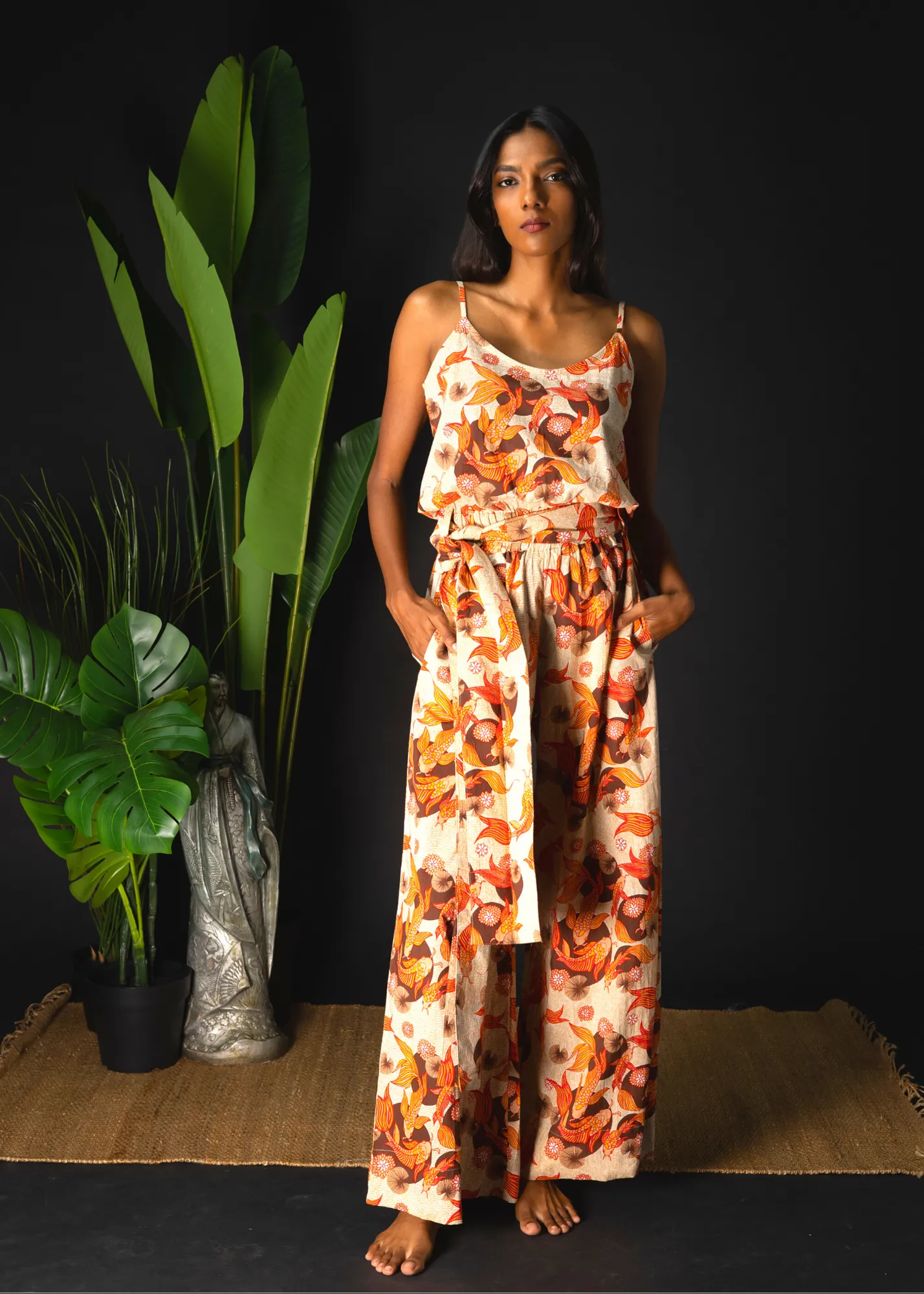 Sleeveless Anusha Jumpsuit - Koi