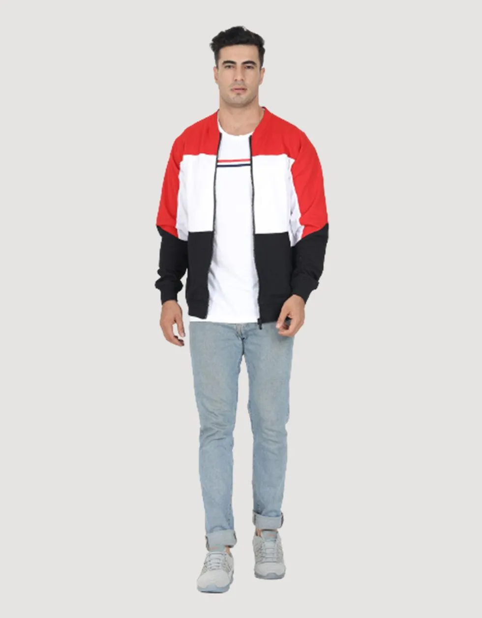 Soccer Red Colorblock Jacket