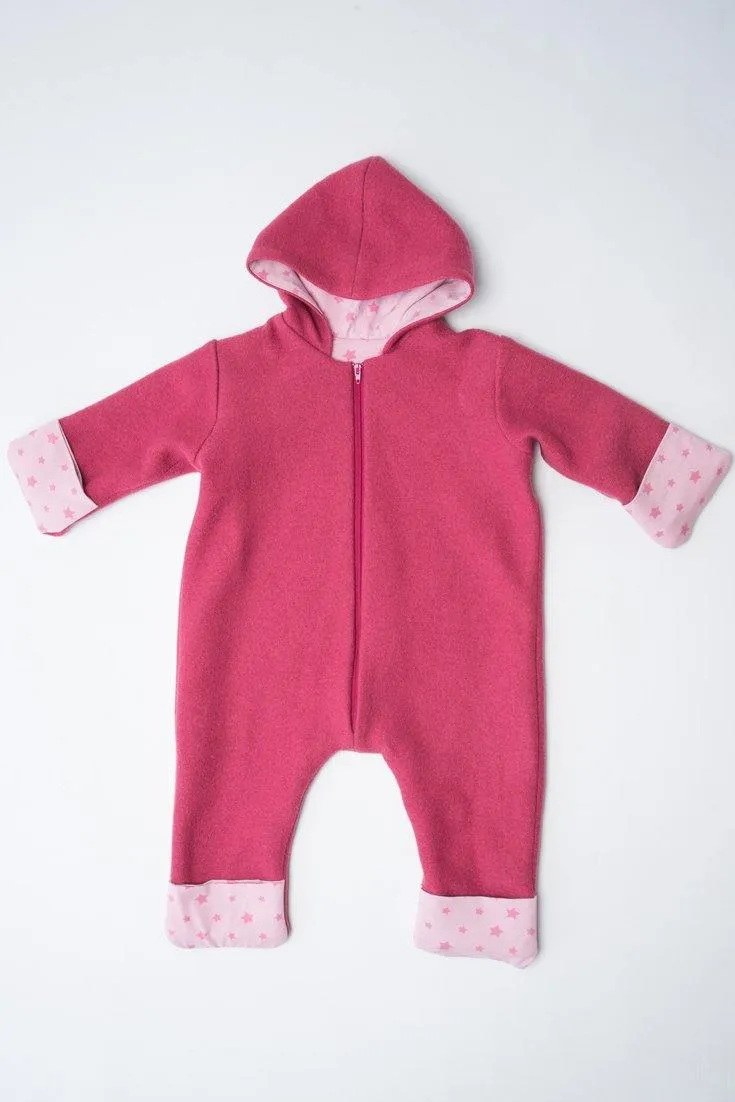 SOLE Baby jumpsuit sewing pattern ebook pdf with hood