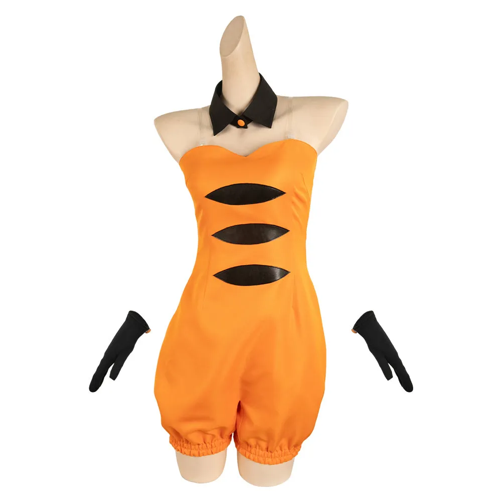 Splatoon Callie Women Orange Outfit Party Carnival Halloween Cosplay Costume