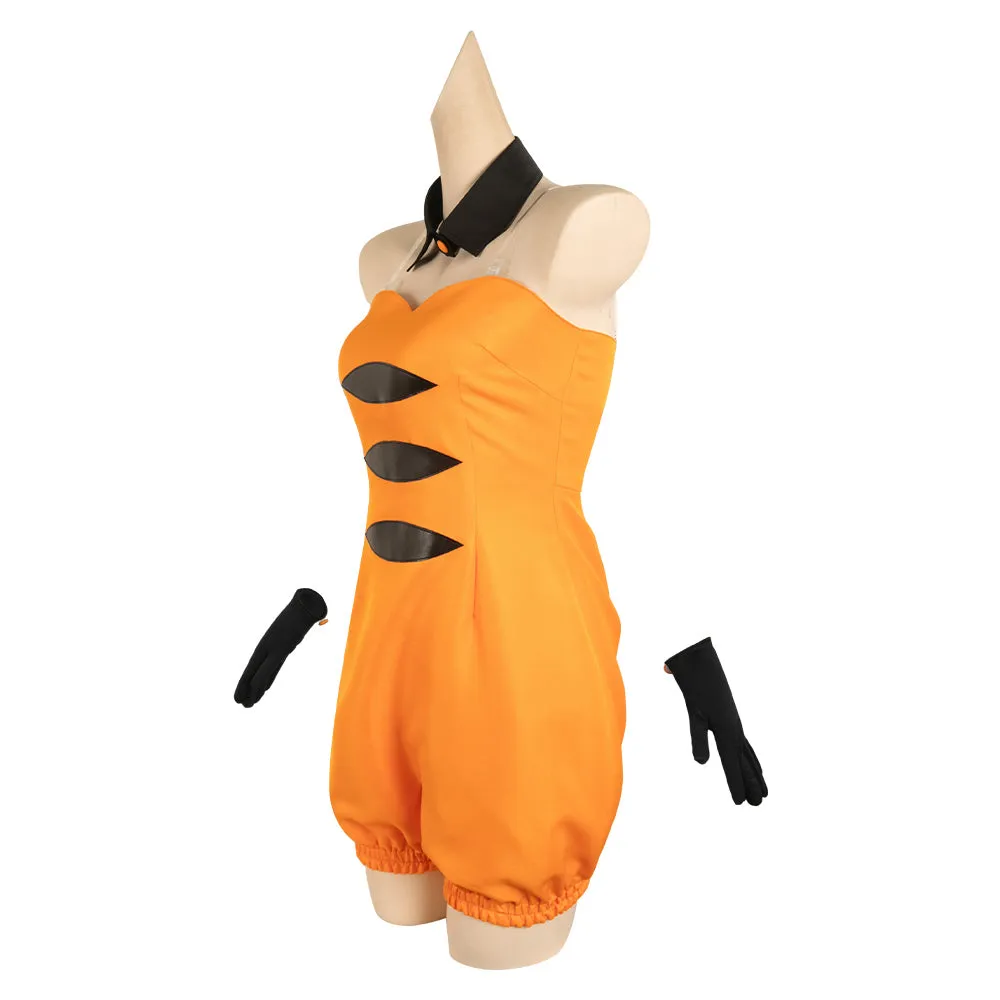 Splatoon Callie Women Orange Outfit Party Carnival Halloween Cosplay Costume