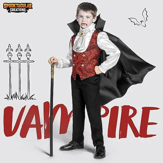 Spooktacular Creations Boys Darkness Vampire Costume