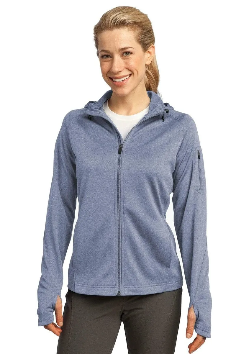 Sport-Tek L248:  Ladies Tech Fleece Full-Zip Hooded Jacket.