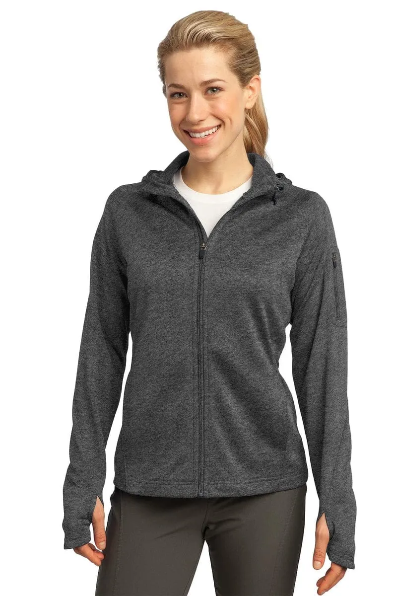 Sport-Tek L248:  Ladies Tech Fleece Full-Zip Hooded Jacket.