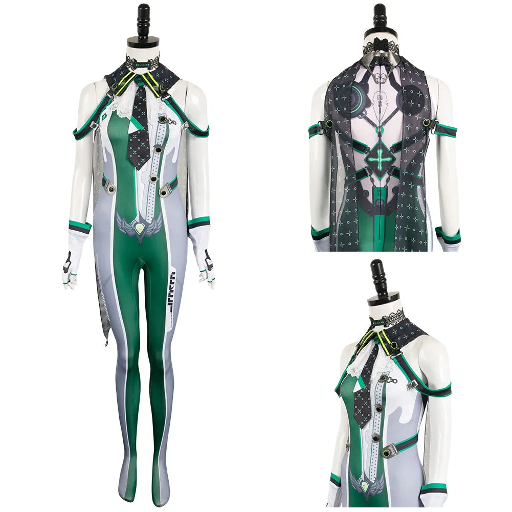 Stellar Blade Eve Green Outfits Party Carnival Halloween Cosplay Costume