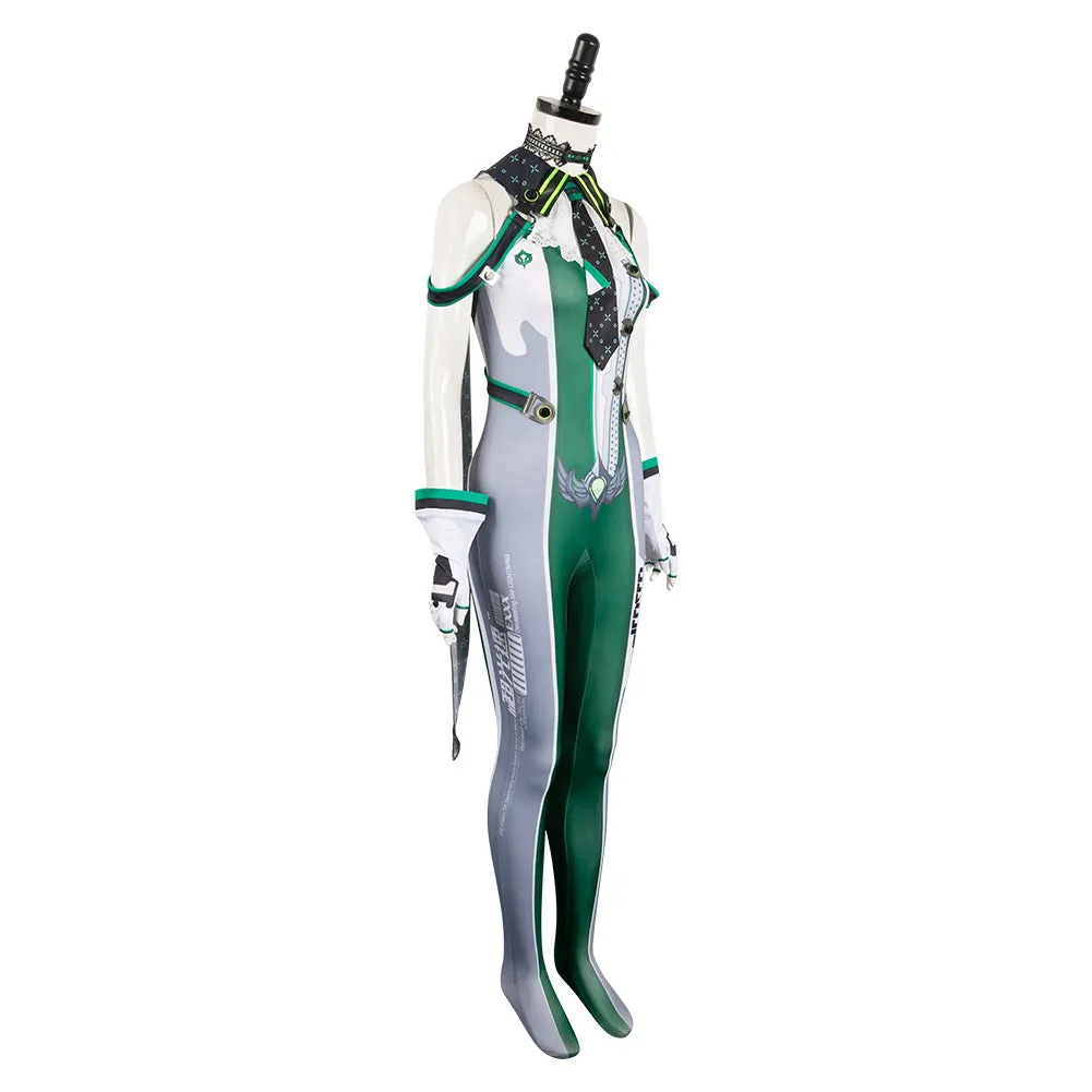 Stellar Blade Eve Green Outfits Party Carnival Halloween Cosplay Costume