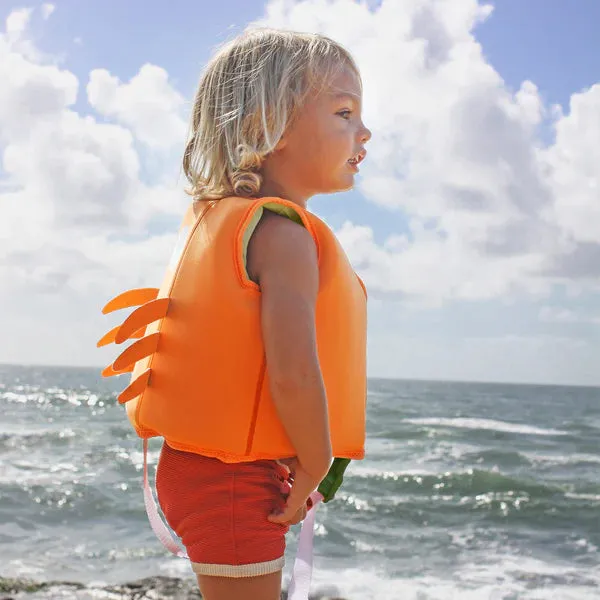 Sunnylife, Swim Vest, 3-6 Years, Neon Orange