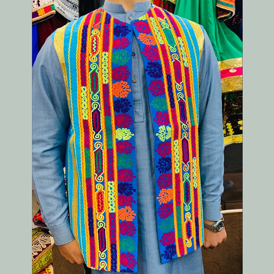 Traditional Waistcoat With Handmade Embroidery