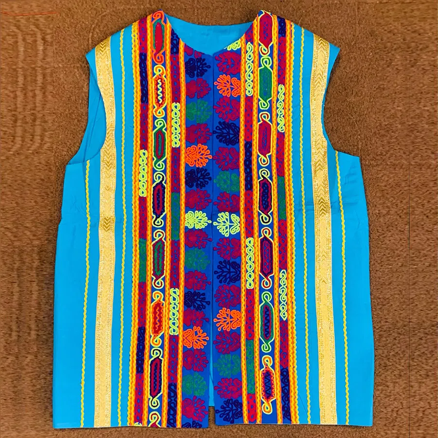 Traditional Waistcoat With Handmade Embroidery