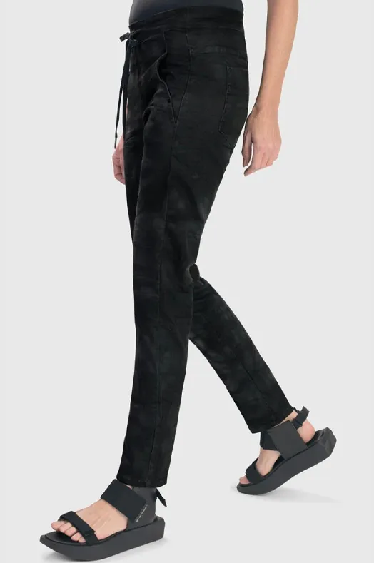 Urban Iconic Stretch Drawstring Jean in Smoke