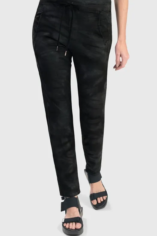 Urban Iconic Stretch Drawstring Jean in Smoke